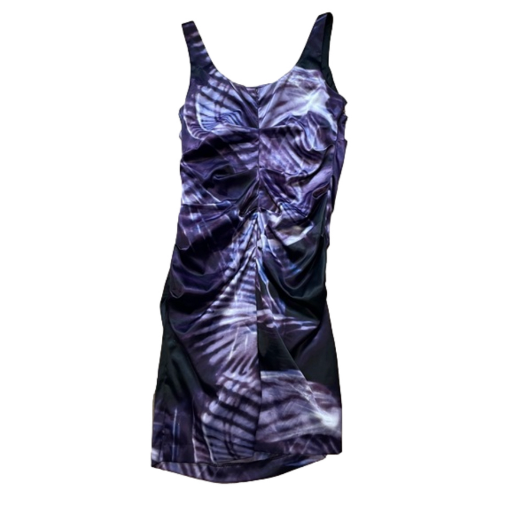 Le Chateau Purple Colour Pulse Sleeveless Scoop Neck Formal Dress Size XL - Picture 2 of 7